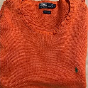 Orange Classic Crew Neck Polo Ralph Lauren Sweater